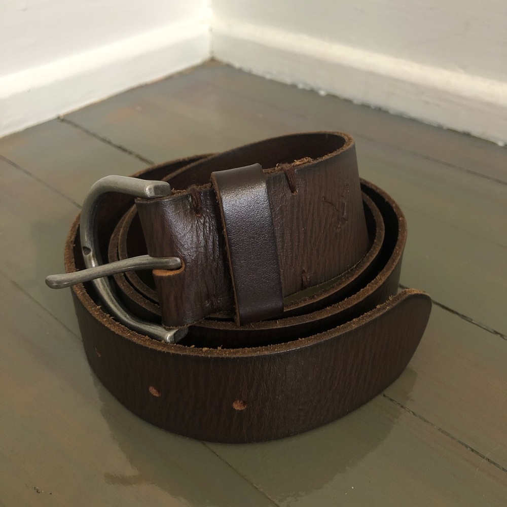 AEO brown leather belt